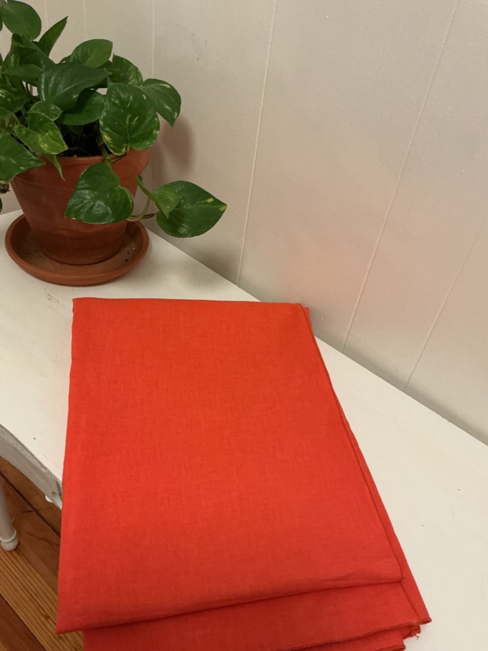 🍊 Vintage Linen Rectangular Tablecloth - Picture 13 of 16